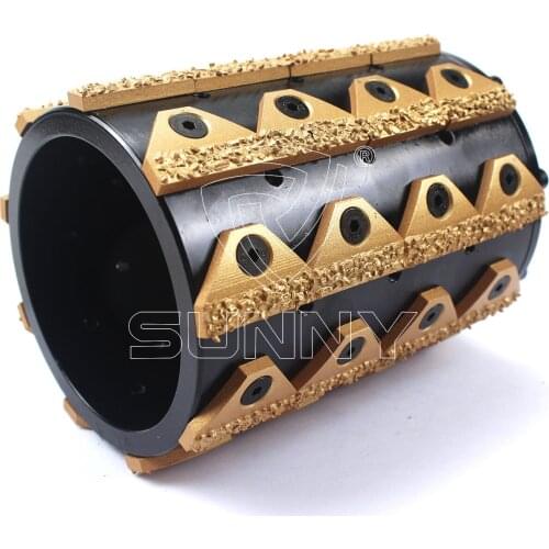 Sandblasting bush hammer tools for marble