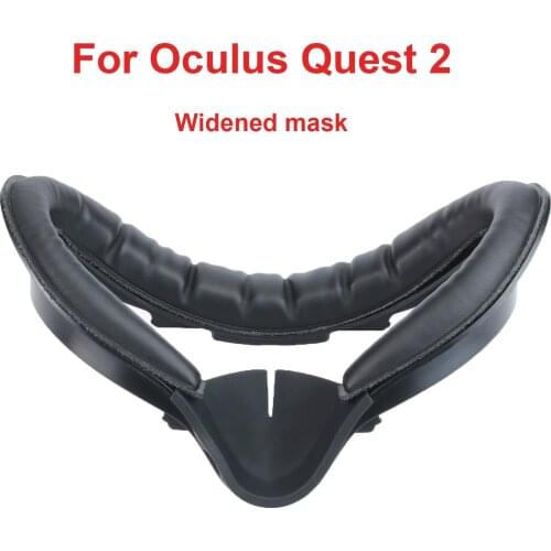 Widened Face Cover For Oculus Quest 2 VR Headset Replace PU Eye Mask Pad Stand for Quest2 Virtual Reality Glasses Accessories