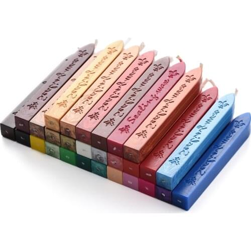 WYSE Seal Stick Stamp Vintage Retro Sealing Wax Seal Dedicated Beeswax Stick Wax Strips Paint Stamp Rod Wax Grip Mount for Stamp