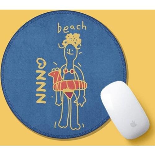 Cute Abstract Character Mouse Pad Student Computer Mouse Non-slip Notebook Pad Office Keyboard Protection Pad Table Mat