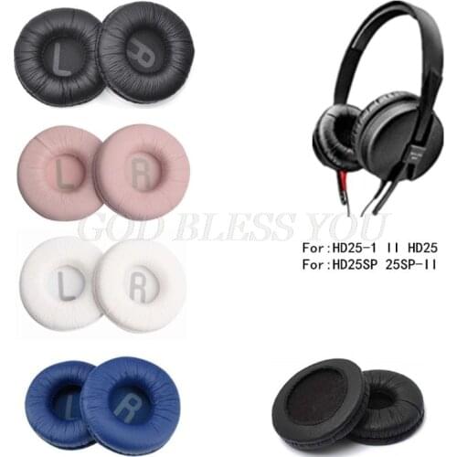1Pair Replacement Soft Ear Pads Cushion Frog Skin Leather Earpads for HD25-1 II HD25 HD25SP 25SP-II Headset Headphones Cover