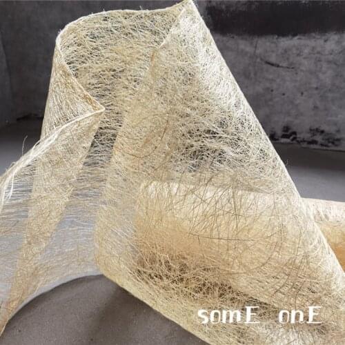 Unique Linear Texture Fabric Withered Yellow Hollow-out DIY Patchwork Clothes Photo Props Decor Creative Designer Fabric