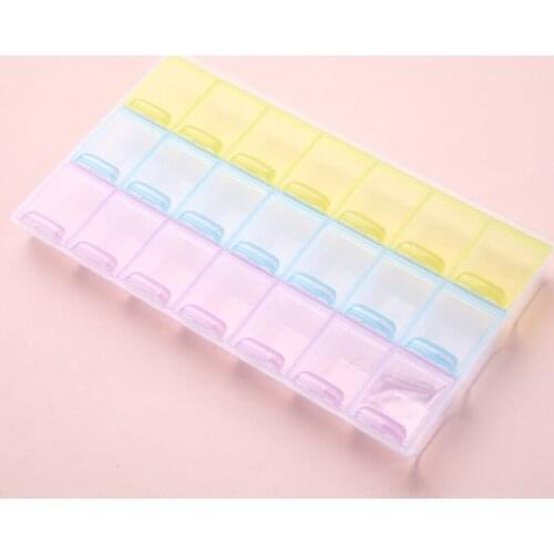 28/21 Slots Diamond Embroidery Box Diamond Painting Cross Stitch Tool Accessory Storage Boxes Case