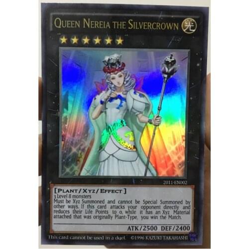 Yu Gi Oh Queen Nereia the Silvercrown 2011 Prize English DIY Toys Hobbies Hobby Collectibles Game Collection Anime Cards