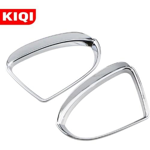 KIQI ABS Car Rearview Rain Eyebrow Guard Cover Side Door Mirror Visor Shield for Volkswagen VW Golf 7 MK7 7.5 MK7.5 2012-2019