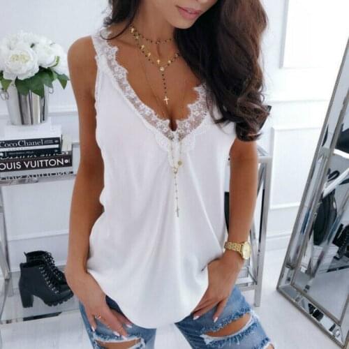 2019 Summer Casual Tops Women Sexy Women Lace Strappy Sleeveless Vest Tank Top Female Tops blusa feminina