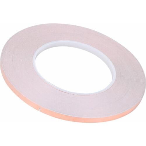 1 roll of 6MMx50m/roll of single-layer conductive copper foil ribbon tape high temperature tape E shielding heat-resistant tape