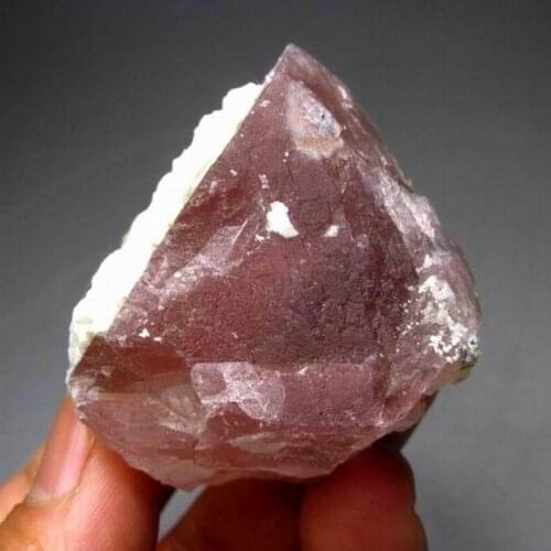 133g Pink Octahedral Fluorite w/ Quartz - crystals and stones healing Mineral specimen Home Decor feng shui decoration