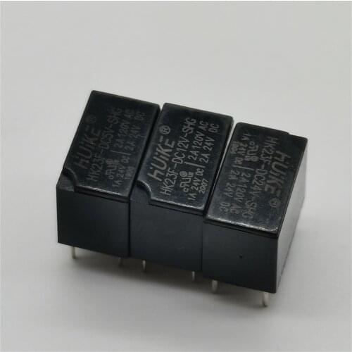 5pcs electronic circuit board DIY Hk23f - DC5V DC12V DC24 v-shg 2A 5V 12V 24 V environmental protection 0.2W Huike relay