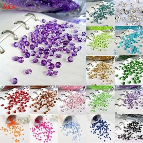 5000pcs 8mm White DIY Clothes Crafts Nail Art Decoration Gadgets Clear Acrylic Crystals Diamond Party Ornaments 6ZSH017-8-5000