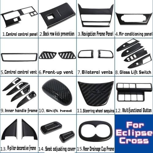 Car interior accessories are suitable for Mitsubishi Eclipse Cross Decoration of the panel of the central shift console