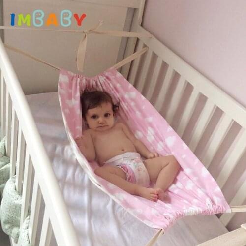 IMBABY Baby Swings Infant Hammock Baby Detachable Protable Folding Crib Cotton Sleeping Bed Outdoor Sleeping Cots For Newborns