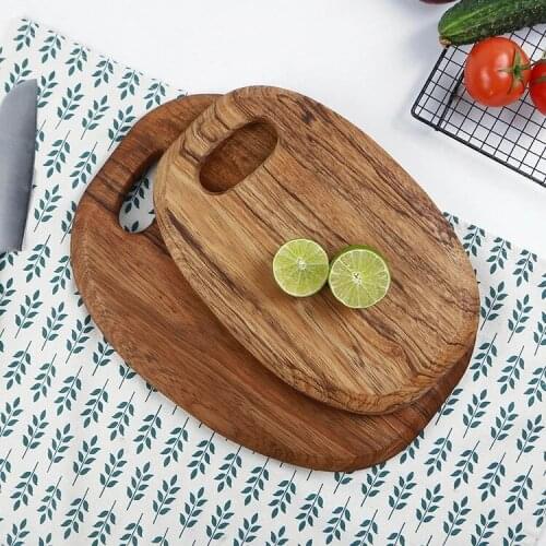 Home Kitchen Cutting Board Whole Wood Chopping Board Bread Solid Wood Fruit Steak Cutting Trays