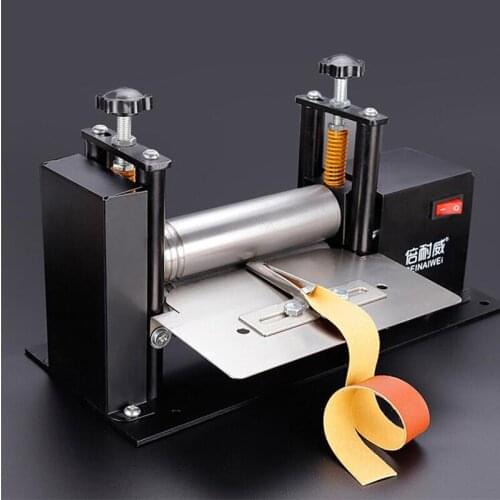 Electric Small Leather Draw Machine, Manual Glue Dispenser Machine, Leather Press Laminating Machine Including 3 Pcs Pull Tube