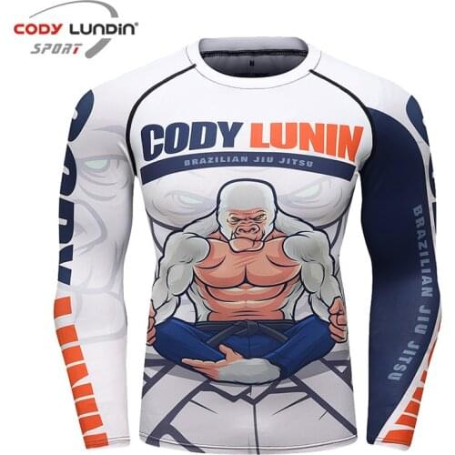 Jiu jitsu muay thai t shirt bjj rashguard for men mma compression shirts gym sport boxing jerseys rash guard fitness boxeo Tees