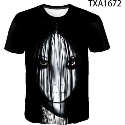 2020 Ghost Ii T-shirt The Japan Girl Horror Movie Ring Creature Phantom Grudge Fashion Men Women T Shirt Gothic 3D Tops Tee