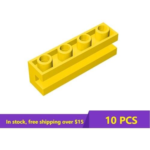10PCS MOC 2653 1x4 With Horizontal Chute Brick High-tech Building Blocks Brick Parts Kids Educational High-Tech nical Toys Gifts