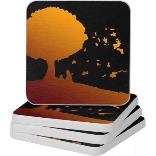 Leaves From The Vine Diatomite Square Round Coaster Non-slip Cup Bonsai Mat Soap Toothbrush Pad Wholesale 10x10cm