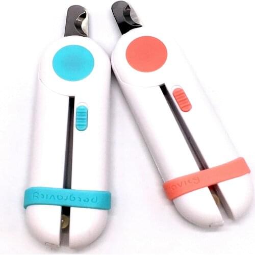 Pet Cat Dog Nail Clipper Nail Clipper Cutting Machine Beauty Scissors LED Lighting Puppy Kitten Grooming Claw Nails Trimmer