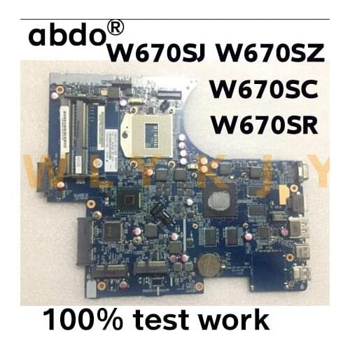 For Clevo W670SR W670SC W670SZ W670SJ Motherboard 6-77-W670SJ00-D02 6-77-W670SJ00-D01 6-71-W65J0-D01 Motherboard 100% test work