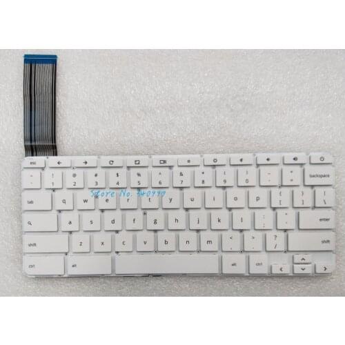 New FOR HP Chromebook 14-X010NR 14-X039WM 14-X040NR 14-X050NR US White Keyboard