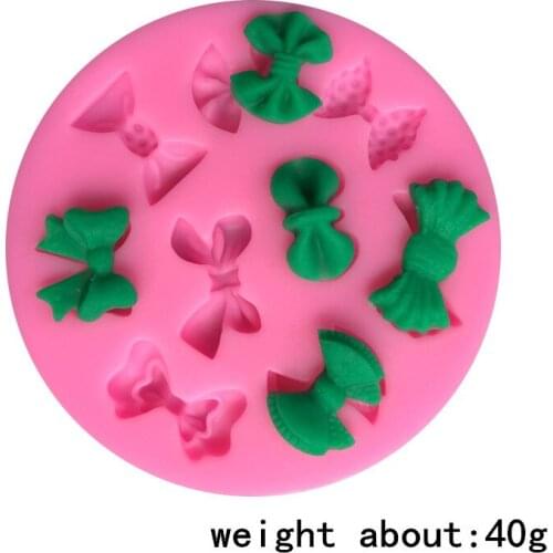 New multi-bow cake turned sugar mold chocolate silicone mold DIY baking tool 15-65