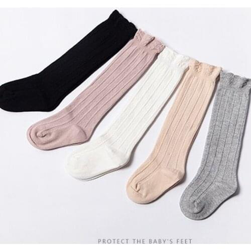 New Kids Socks Toddlers Girls Big Bow Knee High Long Soft Cotton Lace baby Socks Kids Cute Baby Knee Socks Newborn Infant