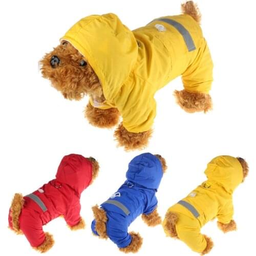 Dog Raincoat Pet Waterproof Clothing for Dog Rain Jacket Rainwear Dog Jumpsuit Coat Jacket Outfit Poodle Pomeranian Pug Clothing