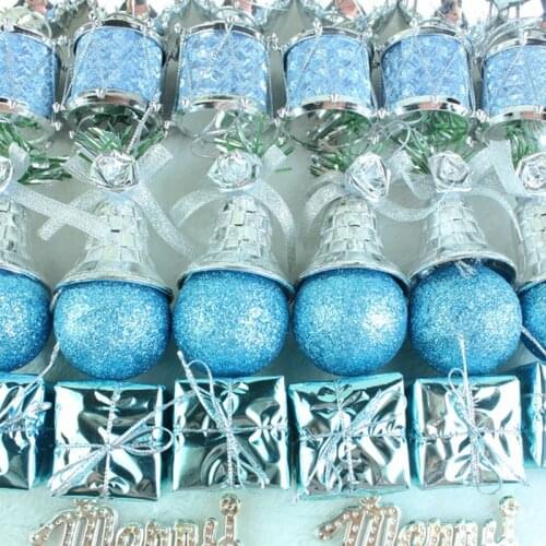 32pcs/lot Christmas Decoration For Home Hanging Bells Drop Pendant Xmas Tree Ornaments Gift New Year Party Supplies