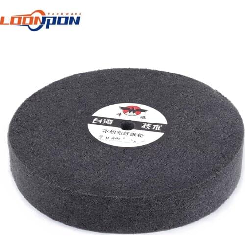 150mm Nylon Fiber Wheel Disc Polishing Buffing Buffer Pad Grinding Disc Wheel Abrasive Tool Bore 16mm 2Pcs