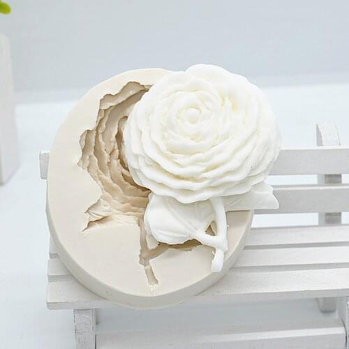 XiaoXiang Rose Flower Fondant Silicone Molds Wedding Cake Decorating Tools Chocolate Molds Mold For Baking Resin Molds M2032