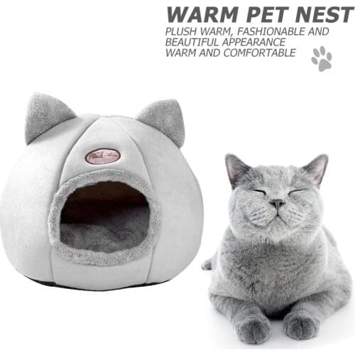 Foldable Pet Dog Cat Tent House Kennel Winter Warm Nest Soft Sleeping Pad Animal Puppy Cave Kennel Pet Supply Cama Gato