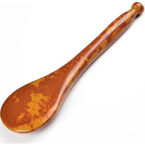 Red Bian Stone Gouache Scraper Acupuncture Stick Natural Stone Gua Sha Tool Face Eye Body Scraping Massage Acupuncture Therapy