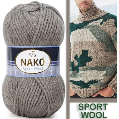 Sport Wool, Nako wool yarn, acrylic yarn, knitting yarn, winter yarn, crochet yarn, baby yarn, hat yarn, wrap yarn, shawl yarn