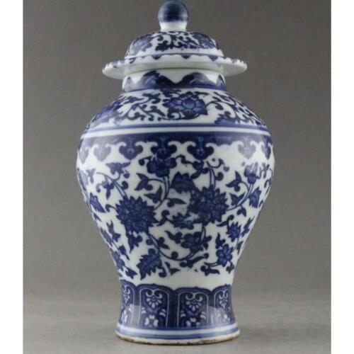 Fine China Hand Painted flower Blue and White Porcelain vase & Jar