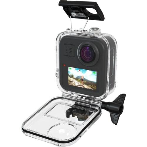 Waterproof case for gopro max waterproof shell panoramic action camera diving protective box gopro max accessories diving cover
