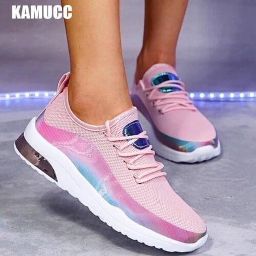 New Sneakers Women Casual Shoes Mesh Air-Cushion Flat Anti-Slip Women Sneakers Outdoor Trainer Female Zapatos De Mujer Shoes