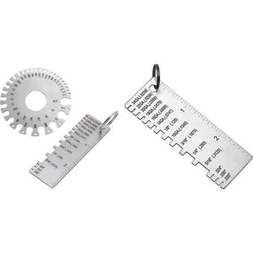 1 Pcs Metal Sheet Thickness Gauge Welding Gage Inspection Tools & 1 Set Welding Gauge Welding Gauge Inspection Tool