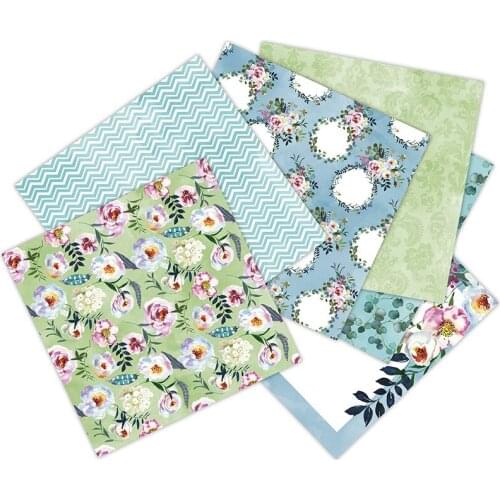 12Pcs/Lot Flowers Retro Material Papers DIY Scrapbooking Album Diary Gift Decorative Paper Scrapbooking Paper