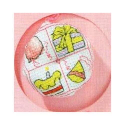 18CT Cross Stitch Pin Neddle Cushion 6 Biscornu Needlework DIY Kit Embroidery Set Counted Cross-Stitching Pincushion