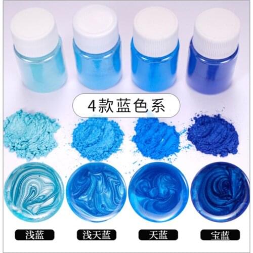 20 Pearlescent powder Epoxy Resin Dye Pearl Pigment Natural Mica Mineral Powder