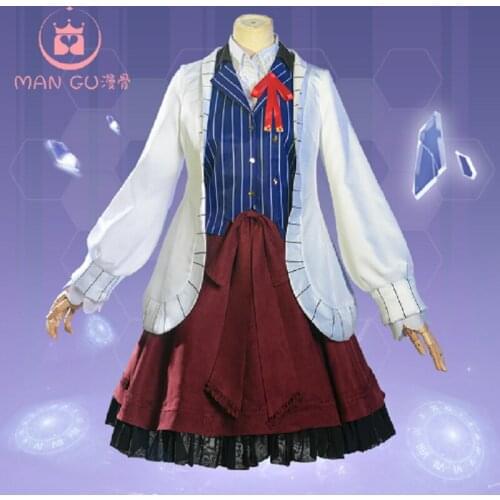 2020 Time and space painted traveler heroine cos Lolita skirt cosplay costume full set of daily lolita
