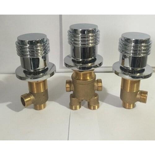 Vidric 3pcs=1set Bathtub Hot & Cold Faucet mixer, Sitting Reciprocating Bathtub Faucet Accessories Mixing Valve