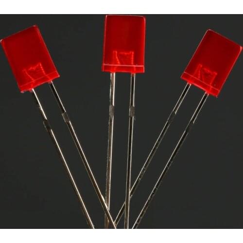 50pcs 2*5*7 Diodes Rectangle 2x5x7 Red to Red Light Emitting Diode 2*5*7 Led Foggy DIY Kit