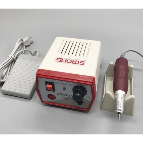 65W STRONG 204 Control Box strong 210 120ll 35000rpm Handpiece Electric Nail Drill manicure Nail File kit Nails Art Equipment