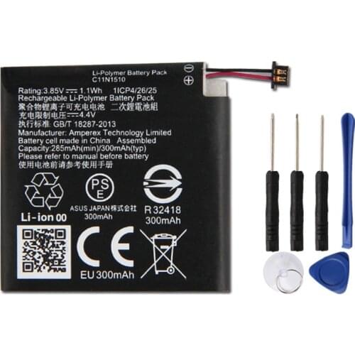 Agaring Original Replacement Watch Battery C11N1510 For Asus ZenWatch C11N1510 Rechargeable Watch Battery 3000mAh