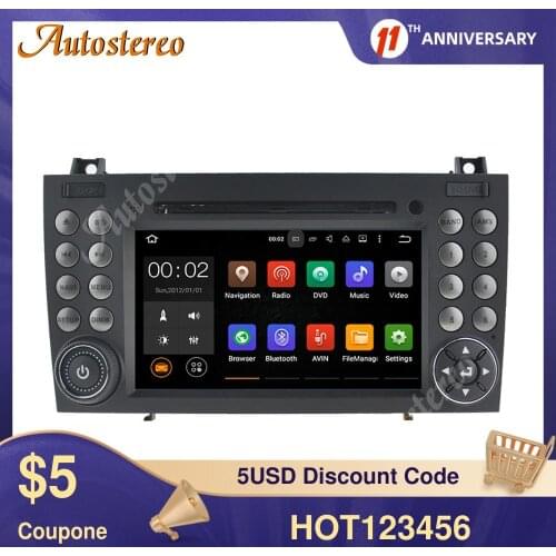 Android 9.0 4G 64GB Car Multimedia player display For MERCEDES-BENZ SLK Class R171 SLK200/SLK230 Auto GPS Navigation Head unit