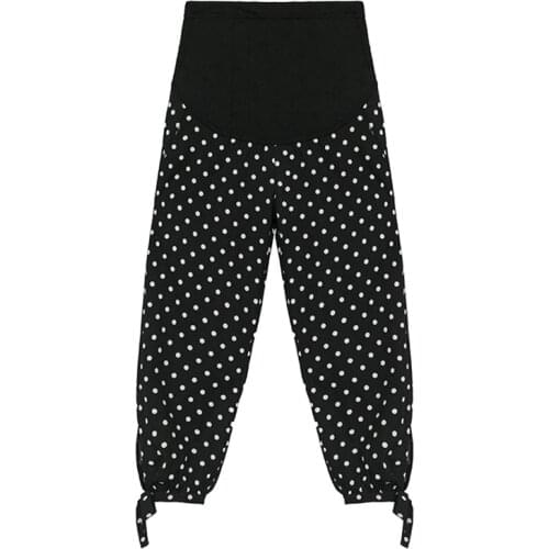 Pregnant women nine points pants summer fashion bloomers fashion comfortable Korean version pregnant women nine points pants