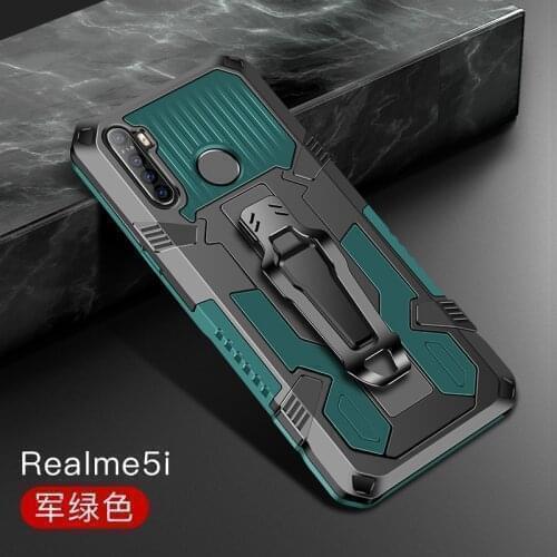 Armor Case For Realme 6i Case RMX2040 Shockproof Belt Clip Holster Cover For OPPO Realme 6 i 6 pro C3 Realme6i 5 5i 5 pro Coque