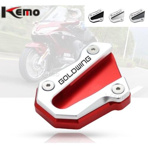 For Honda Goldwing 1800 GL 1800 GL1800 2018-2020 Motorcycle CNC Kickstand Foot Side Stand Extension Pad Support Plate Enlarge